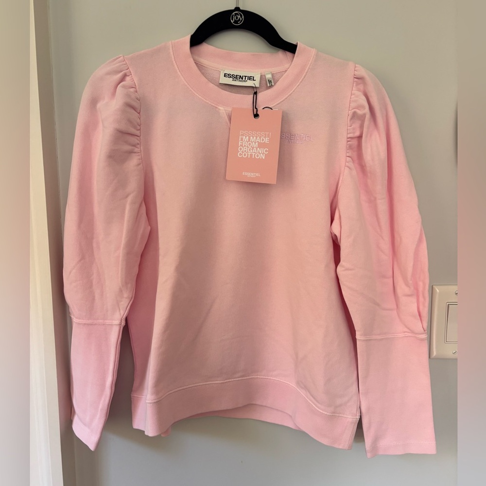Essential Antwerp puff sleeve sweatshirt sz S